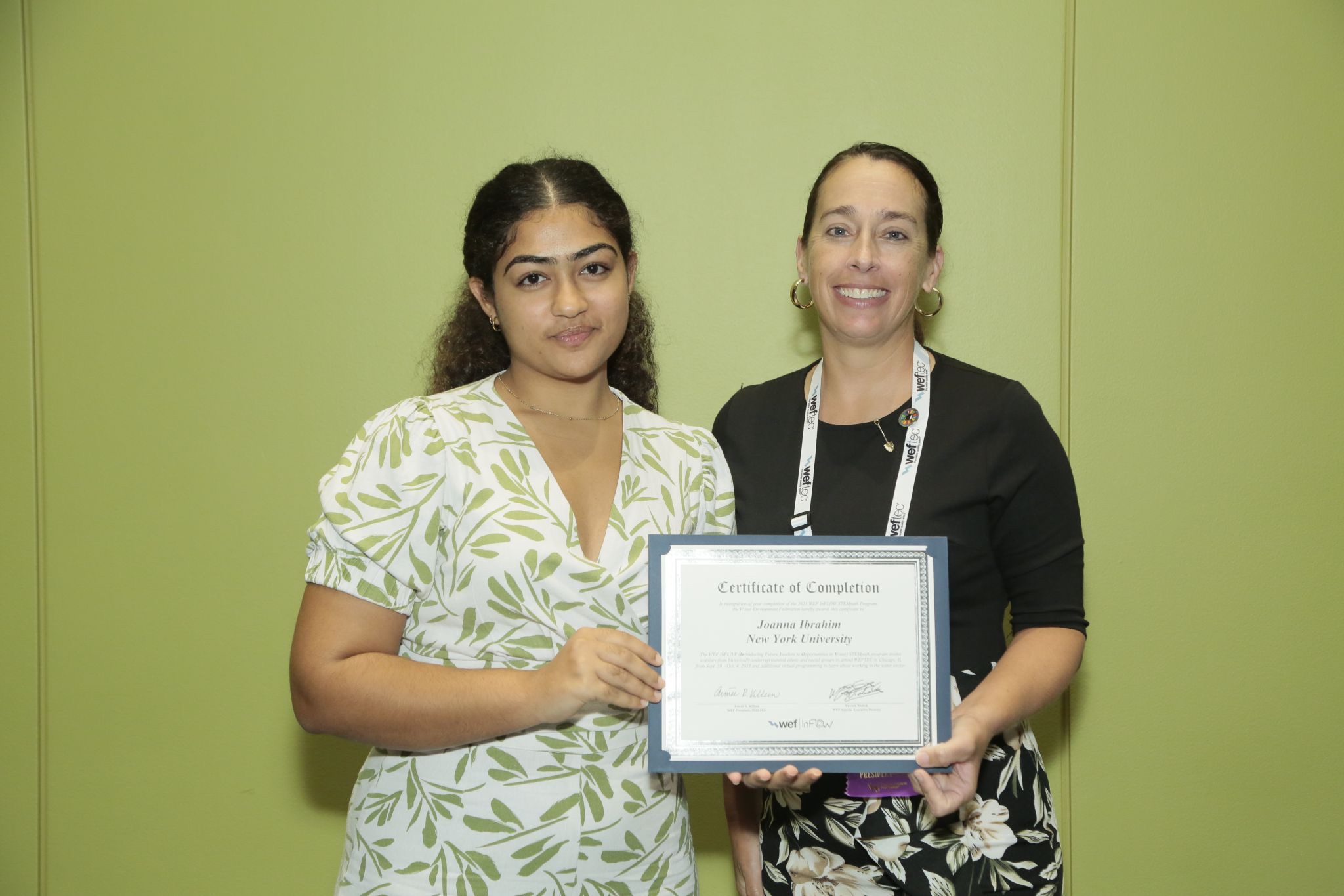 GLASS Scholar Joanna in weftec 2023